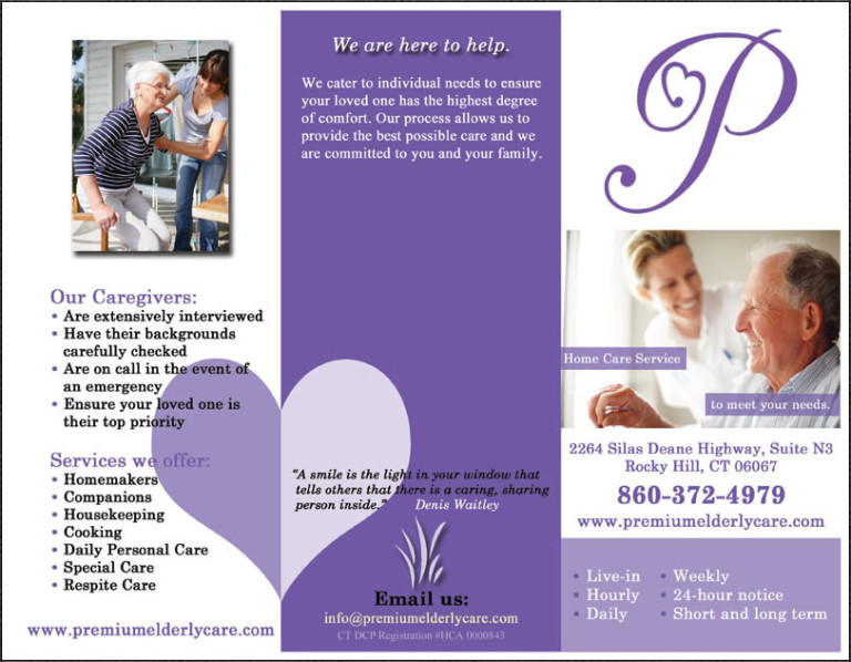 Brochures | Premium Elderly Care